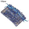100Pcs Organza Gift Bags Jewellery Christmas Wedding Party Packing Pouches
