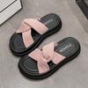Platform Slippers Women Wear Fashion 2025 New Summer Medium and Increase The Temperament of Casual Flip-flops Casual Flip-flops