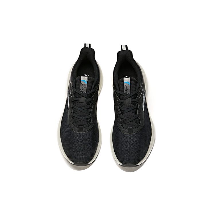 Anta Comfortable Breathable Low-Top Running Shoes Men Sneakers Black 112125520-1