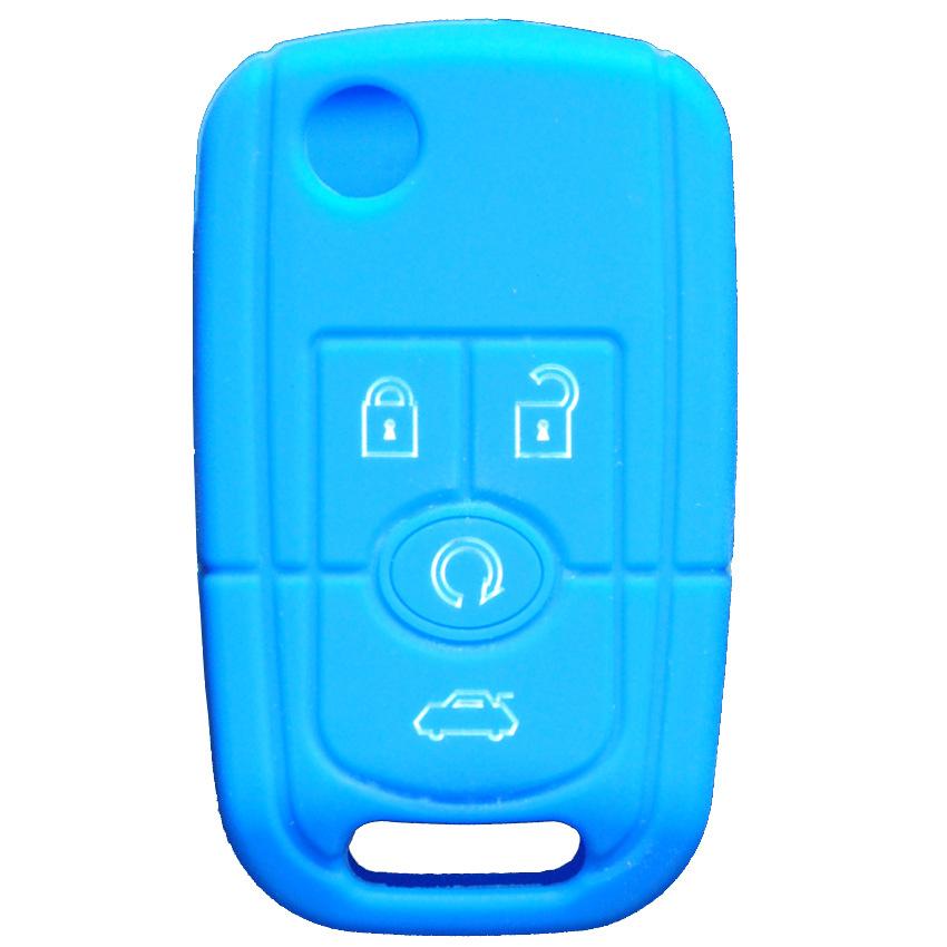 For Buick Excelle Folding 4-button Silicone Key Cover Key Bag Button Oil-filled Car Remote Control Shell Protective Cover