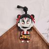 Sheepskin Handmade Real Leather Ne Zha Keychain Chinese Mythology Anime Nezha Inspired Gift for Collectors & Fans