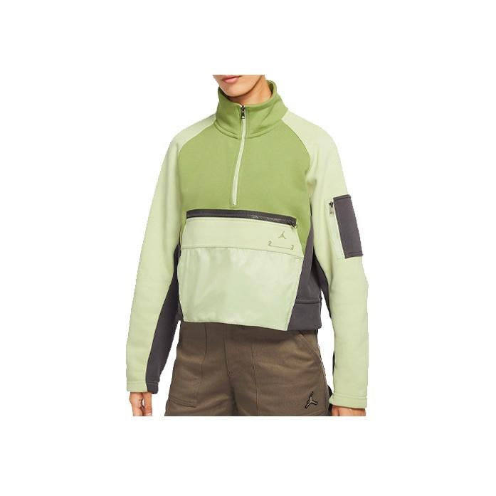 

Флисовый пуловер Jordan с воротником-стойкой, женские топы, зеленый DM5293-399 S