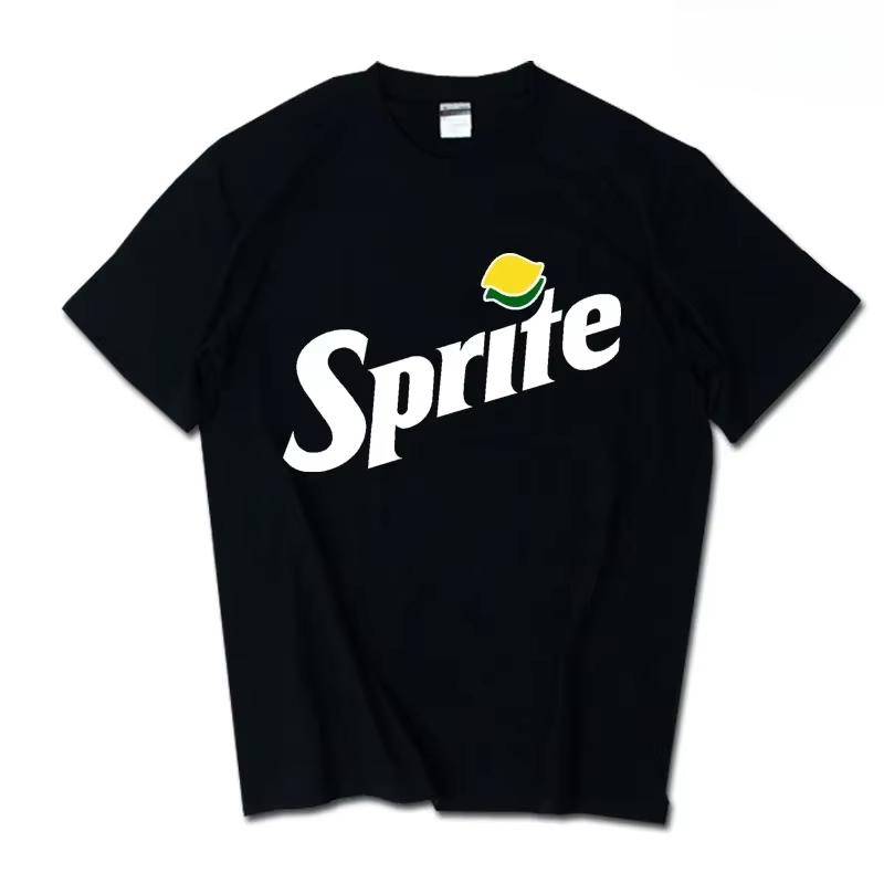 T-shirt Classica con Stampa Logo Cocacola Unisex Unisex Casual Larga Cotone Manica Corta Maglietta Retrò Streetwear Top Unisex