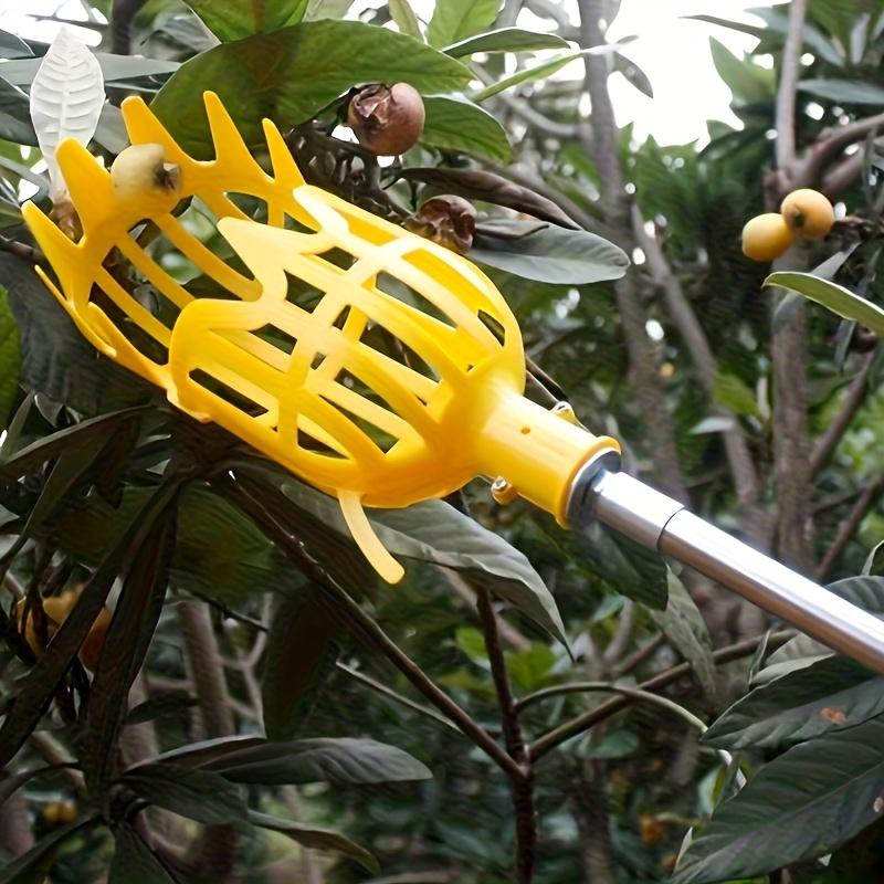 Fruit Picker Tool | Yellow Polypropylene | Reusable & Lightweight | Ergonomic Design for Garden Harvesting