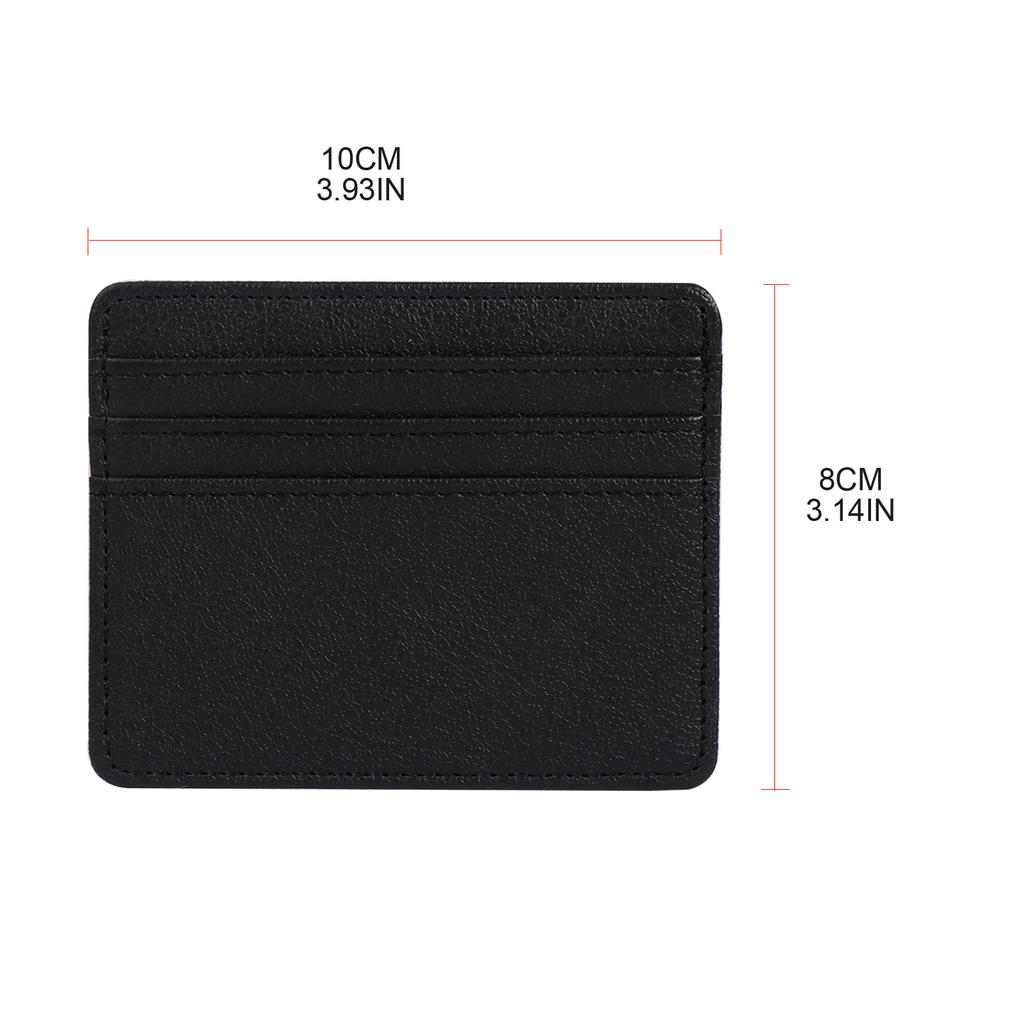 Card Holder Wallet RFID Blocking Business Credit Cards Holders Money for Case PU Leather Purse for Women Men