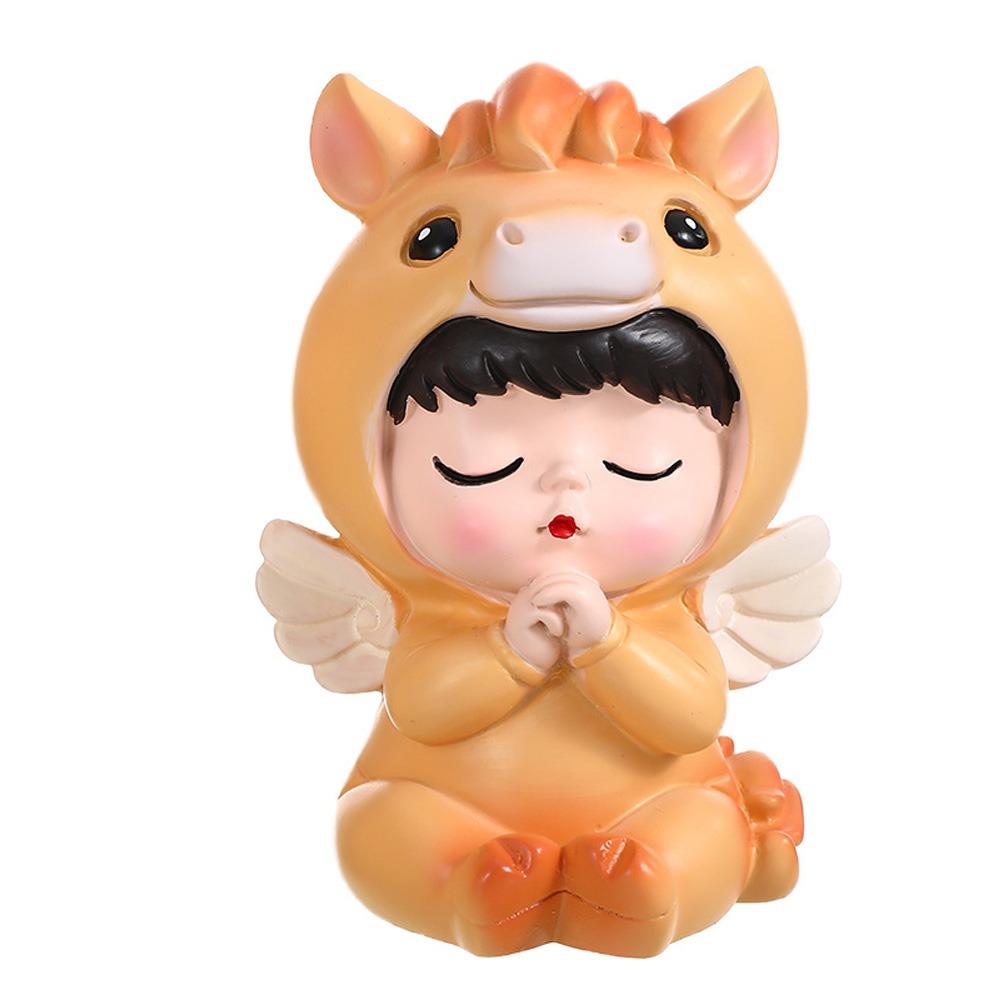 

Креативный стиль Лошадь Фигурка младенца Традиционный зодиакальный конь Орнамент Офисный стол Style 1