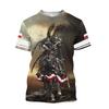 Men's T Shirt For Men Clothing Poland National Flag 3D Printing Oversized T-shirts Loose T-shirt Quick-drying Men Clothing Tops