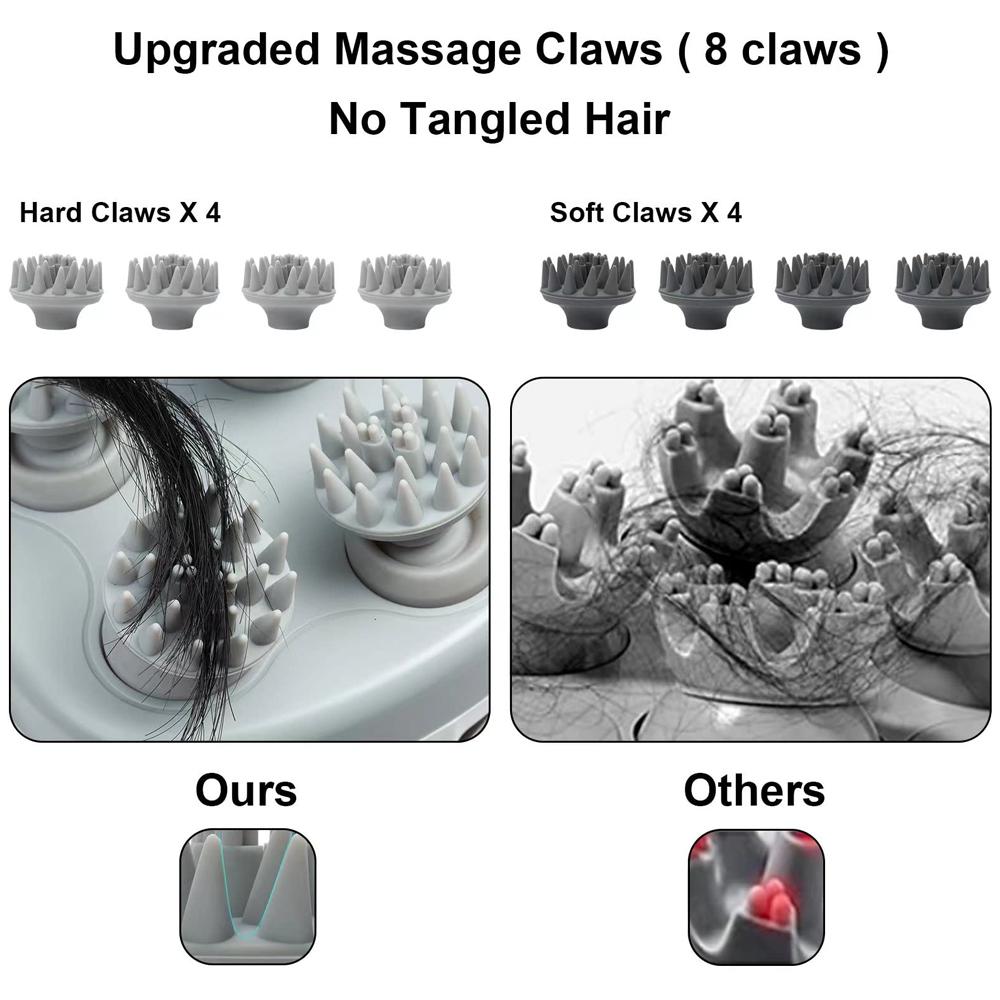 Head Massager for Deep Massage and Cleaning Electric Scalp Massager for Promoting Hair Growth Handheld Waterproof Massage Tool