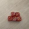 5pcs Set Two Color Dice Puzzle Board Game Accessory 6 Sided Point Dice Funny Game 16mm Great for Children
