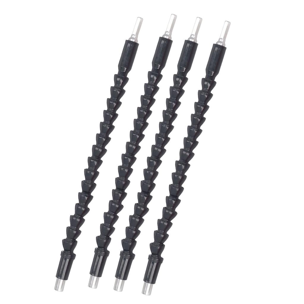 4 STK Fleksibel Borforlenger 11,6 Tommer 1/4 Tomme Bortilkobling Bøybar Skrutrekker