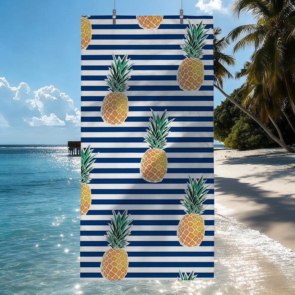 Handdoek met fruitprint Sneldrogende Strandhanddoeken Zijn Geschikt Voor Zwembaden Kamperen Yoga En De Sportschool