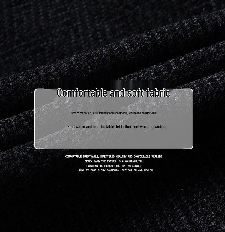 2025 Men's Spring/Autumn Corduroy Jacket: Business Casual, Stand Collar, Perfect for Middle-Aged & Elderly