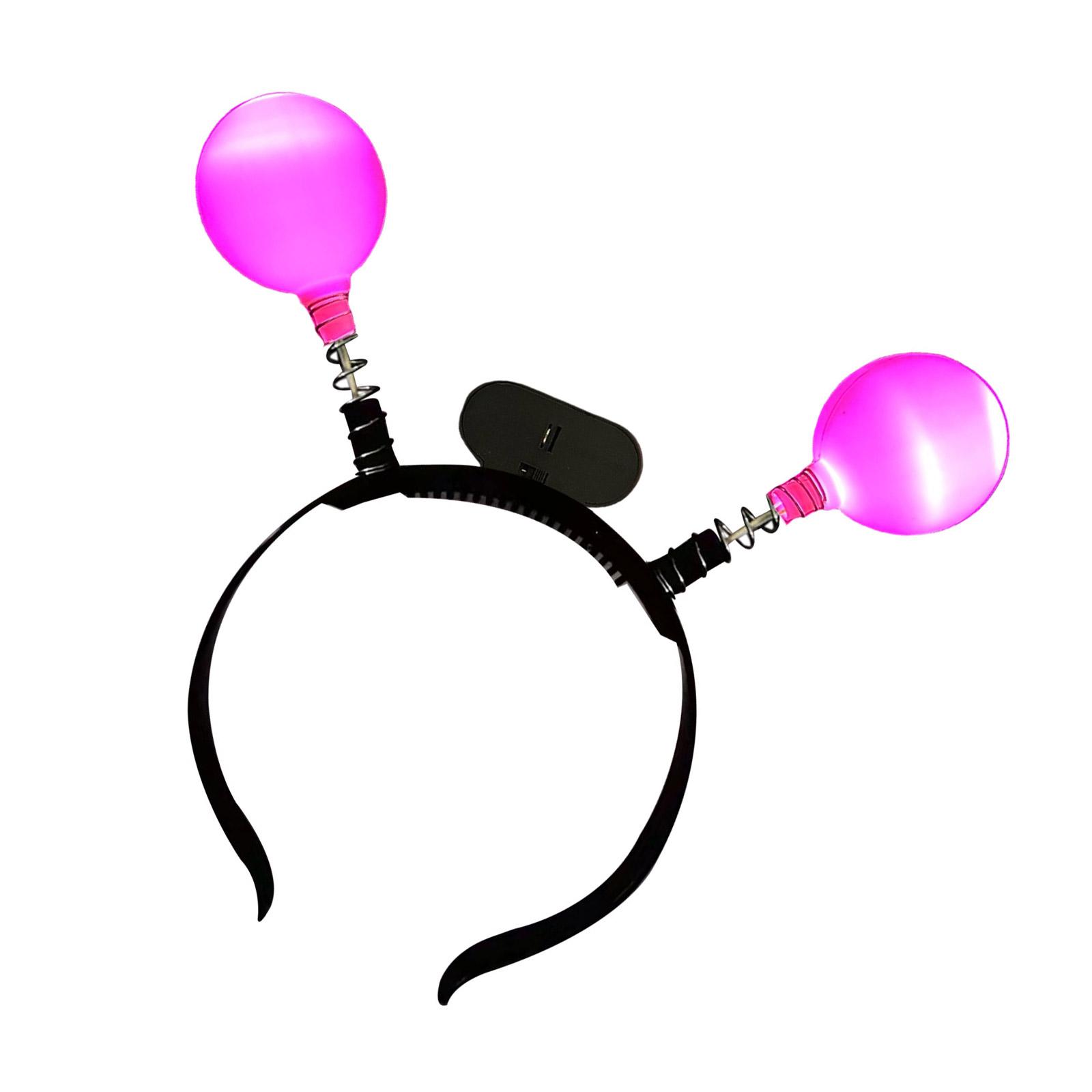 

Светящийся весенний ободок с полимерными шариками, на кнопочном элементе питания, весенние дизайны для детей, взрослых, фестивальные праздничные реквизиты розовый