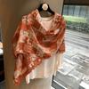 Small Fresh Scarf Cotton And Linen Shawl Sunscreen Silk Scarf Beach Scarf Headscarf Retro Literary Scarf Cotton And Linen Feel Shawl