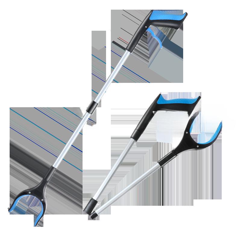 Collapsible Long-Handled Trash Picker Tongs - Household Sanitation Tool