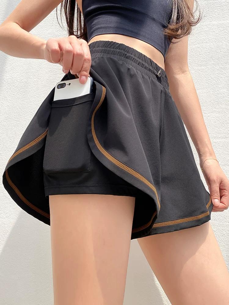 Internet Celebrity Women's Loose High Waist Slimming Yoga Shorts