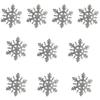 Snowflake Barrettes Studded Christmas Glitter Elegant Snowflake Hair Clip Christmas for Women, Snowflake