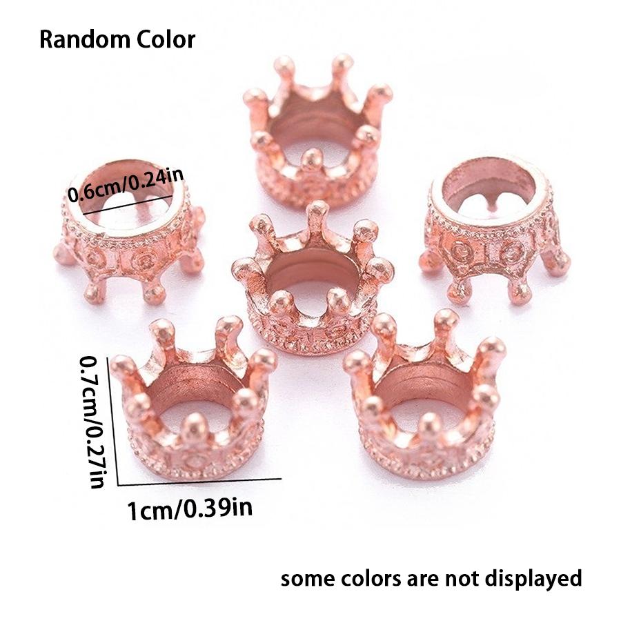 15/30pcs Metal Crown Accessories Bead Material Necklace Bracelet Pendant Handicraft DIY Tool Personalized Decorating Gift XJM