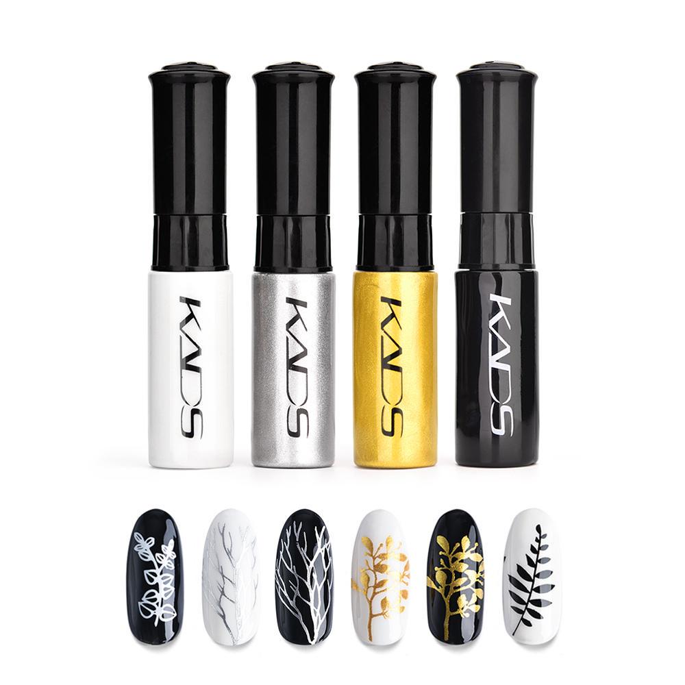 

KADS 4 шт./компл. набор лаков для ногтей красочный лак для стемпинга ногтей печать лак для ногтей