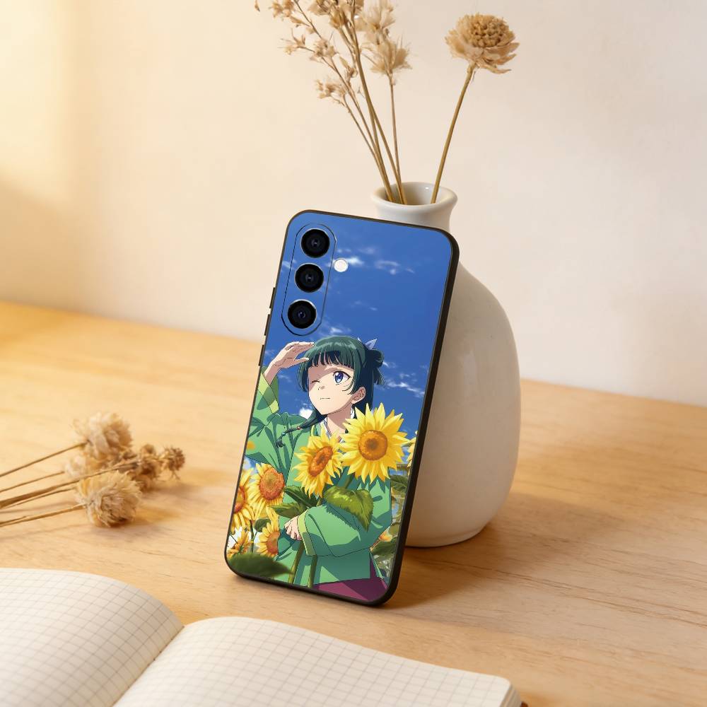 

The Apothecary Diaries Maomao Phone Case Black Silicone Soft For Samsung Galaxy A73,A72,A71,A70,A53,A52,A51 Samsung a12