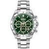 BOSS Hero 2.0 Green Dial Silver Stainless Steel Men's Quartz Watch 1514268