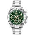 BOSS Hero 2.0 Green Dial Silver Stainless Steel Men's Quartz Watch 1514268