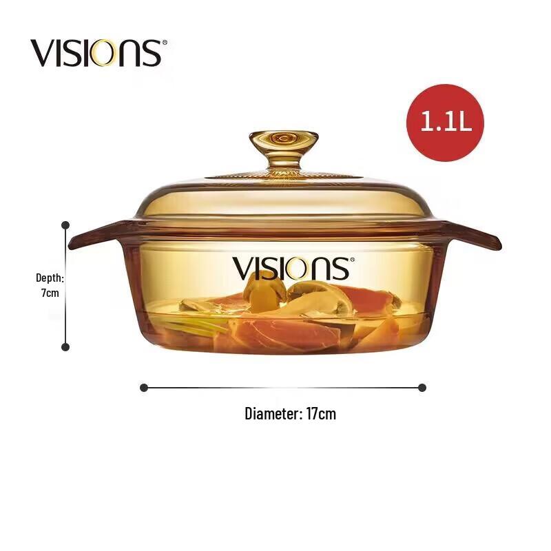 Corning Visions 1.1L Glass Soup Pot