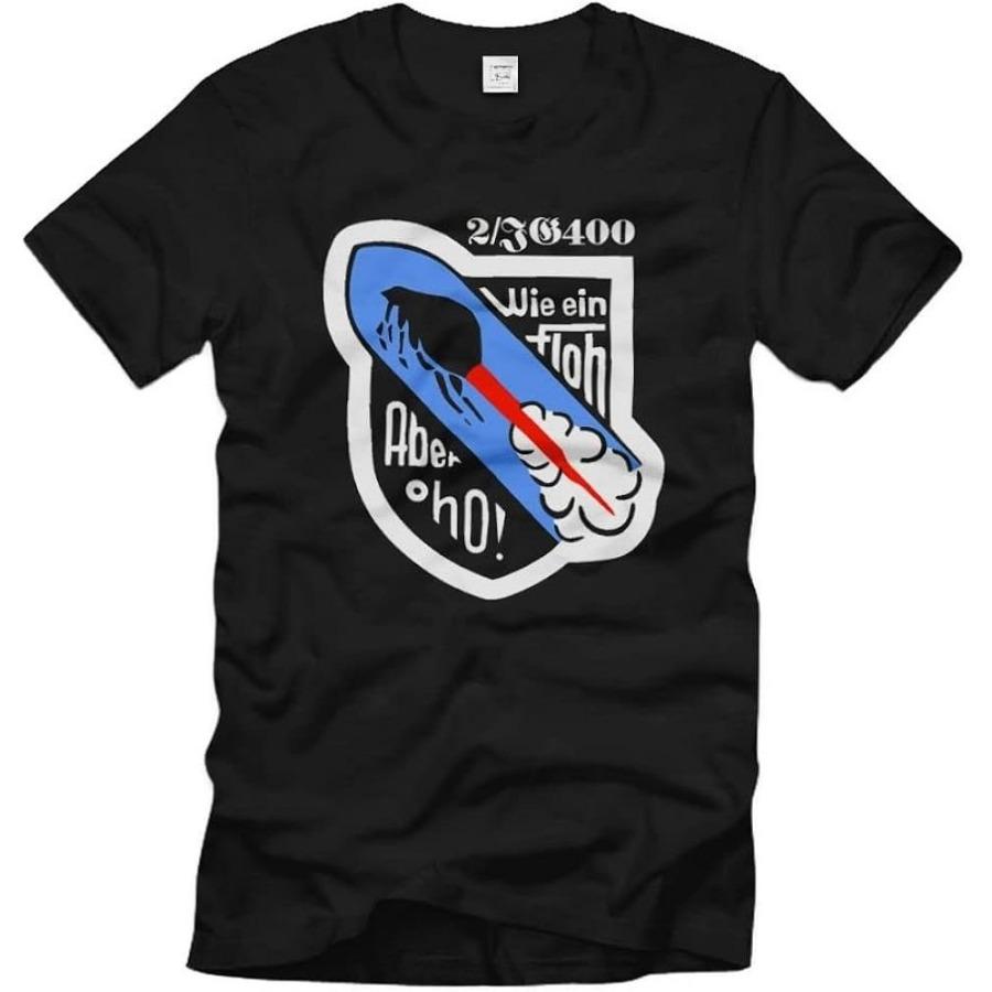 

2 JG400 flea WH ME163 German Air Force World War II military unit badge -100% cotton O-neck short sleeve casual printed T-shirt. 4XL