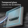 White Tempered Glass Wall Switch Panel Led European 16a Socket Retro Toggle Light Switch Eu Uk Standard 2usb Socket 1Gang-4gang