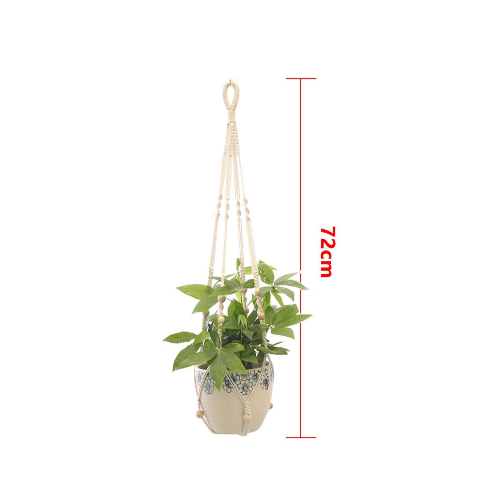 Hanging Plant Handmade Macrame Plant Hanger Flower Pot Planter Hanger Wall Decor Courtyard Garden Hanging Planter Hanging Basket