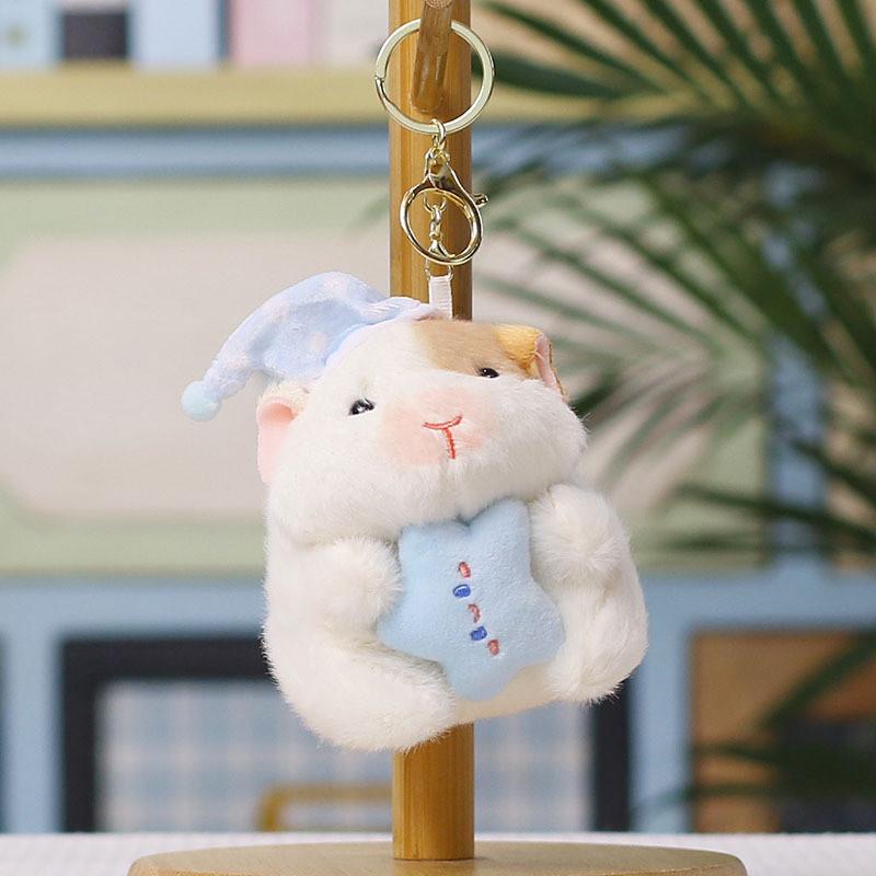 Hamster Plush Keychain With Soft Pp Cotton Filling For Bag Decoration And Gift