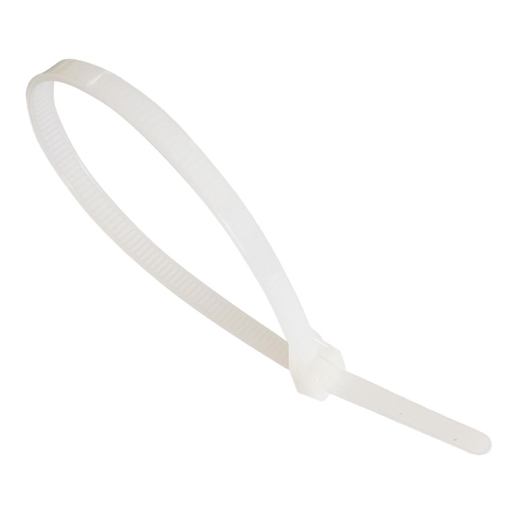 Cable Tie 3.6X200Mm White - 100Pcs