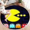Pac-Man Round Area Rug,Carpet Rug for Living Room Bedroom Sofa Playroom Decor,Non-slip Floor Mat