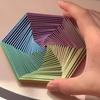 3D Printed Hexagon Optical Illusion Toy: Creative, Educational, Rotatable, and Stress-Relieving