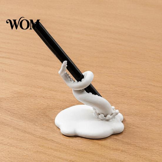 Functional Octopus Sculpture Tentacles Pen Holder, 3D Printed Creative Stationery Organizer, Desktop Accessory for Students Decorative Storage Stand,