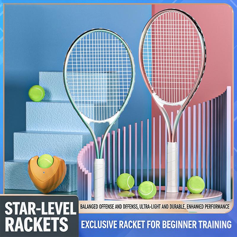 Lightweight Aluminum Alloy Tennis Rackets Set for Individual Player Perfect Balance