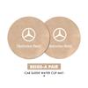2pcs Car Coasters Anti-Slip Pad Cup Holder Mat Accessories For Mercedes Benz AMG A C E S G Class W201 W210 W108 W204 W205 W203 LU3