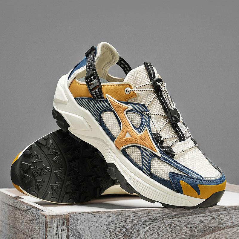 Fashion Men's Black Breathable Hiking Shoes Durable Trail Casual Sneakers Comfortable Versatile Athletic Footwear for Mountain Daily Use