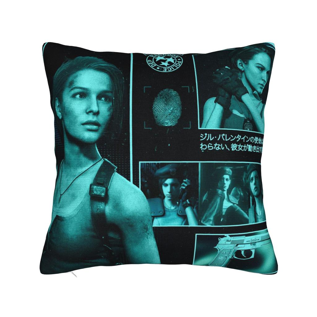 Resident Evils Len & Jill Pillow Cover Graphic Cushion Cover Cute Funny Pillow Case For Wedding Party Home Decor