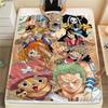 One Piece Character Print Flannel Blanket,High Quality Comfortable for All Seasons,Home Decor,Warmth and Comfort,Perfect for Christmas Gifts