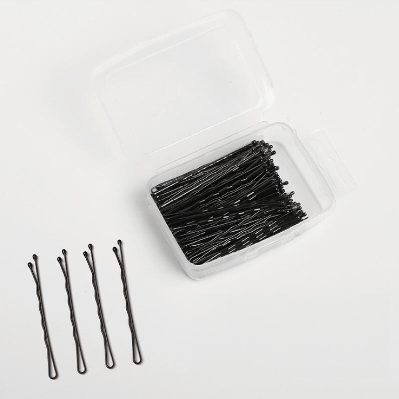 Black Basic Hairpin Hair Clip Head Crew Accessory