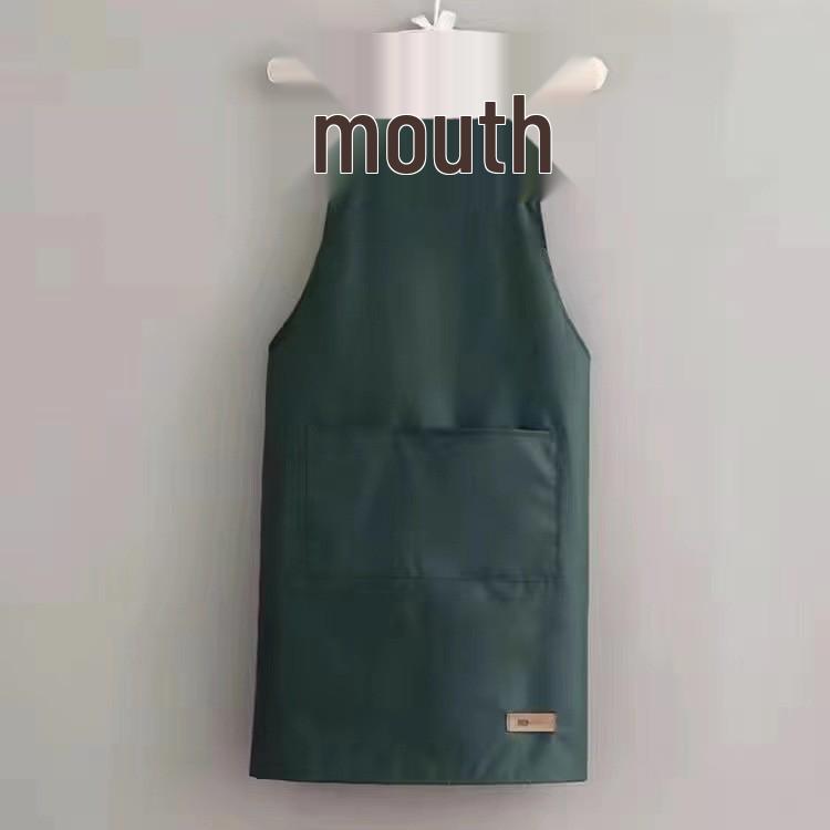 Custom Waterproof, Oil-Proof H-Type PVC Apron with Thick Straps and Logo Printing, Ideal for Kitchen Use and Gifts