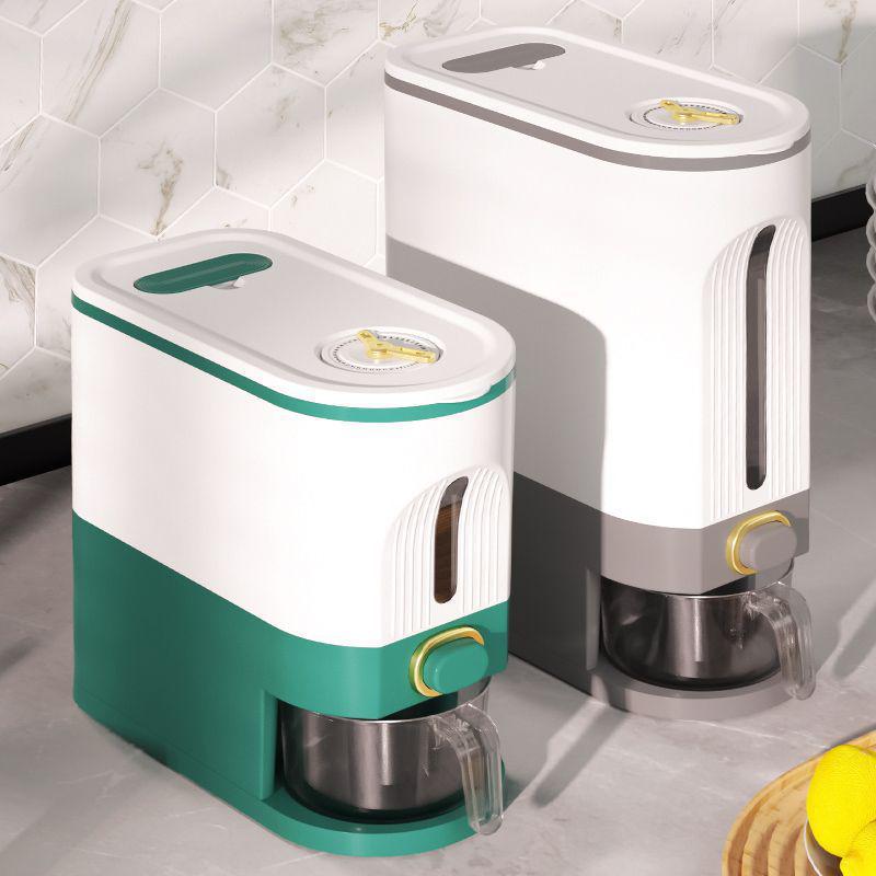 20 Jin Sealed Rice Storage Bucket: Insect & Moisture-Proof, Food-Grade, High-End Home Use Container