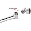 11 Inch Adjustable Shower Arm Universal Connection Solid Brass Shower Adjustable Angle Anti-leak Shower Extension Arm
