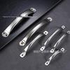 Modern Stainless Steel Round Tube Cabinet Door and Drawer Pull Handle