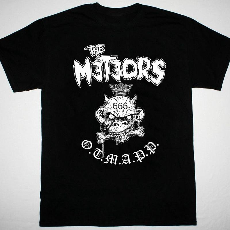 

The Meteors artwork poster T shirt black Short sleeve S to 5Xl 2F188 - Men s Summer Cotton Graphic Tee S разноцветный