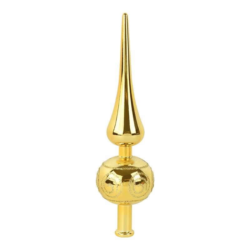 Christmas Tree Topper 23cm Red Gold Silver Tip Shaped Ornament Decorations for Home 2025 Navidad Noel Natal Gift New Year 2025