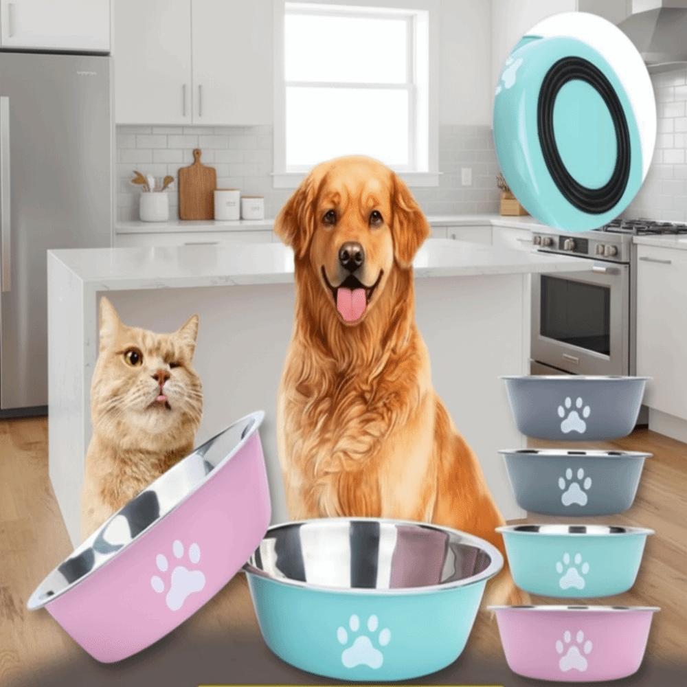Large Capacity Dog Bowl Anti-slip Pet Feeder New Cat Bowl Suitable for Puppies