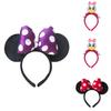 Cartoon Minnie Mickey Ear Headband For Adults And Children Cute And Sparkly Butterfly Bow Hair Accessories