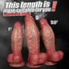 Realistischer Dildo Lebensechter Silikondildo mit Saugnapf für Händefreies Spielen Realistischer Penis für G-Punkt-Stimulation Dildos Anal Sex Spielzeug für Frauen